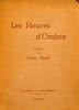 Les Heures d'Ombre. Po&egrave;mes.. (Litt) FINET (Jean).