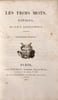 Les trois Mots, Satires. Nouvelle &eacute;dition. . (Litt) BAOUR-LORMIAN (P.M.L.). 