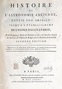 Histoire de l'Astronomie.
