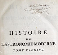 Histoire de l'Astronomie.