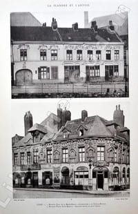 La Flandre et l'Artois. Recueil de documents sur l'architecture civile. Epoque médiévale XVIe et XVIIIe siècle. Avec une introduction et des notices.