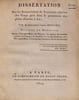 Dissertation sur les Inconv&eacute;nients de l'exclusion absolue des Corps gras dans le pansement des plaies d'armes &agrave; feu. . (M&eacute;decine) DUPONT ...