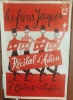 Affiche originale du  récital d'adieu des Frères Jacques: "de l'entrecôte à la confiture" avec au piano Hubert Degex . AFFICHE DE JEAN DENIS MALCLES