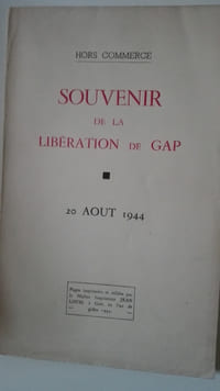 Souvenir de la libération de Gap : 20 août 1944