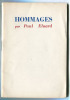 Hommages. PoésieNouvelle 7-8.. ELUARD (Paul) :