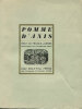 Pomme d'Anis.. [HUGO (Valentine) JAMMES (Francis) :
