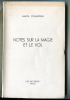 Notes sur la Magie et le Vol.. JOUHANDEAU (Marcel) :