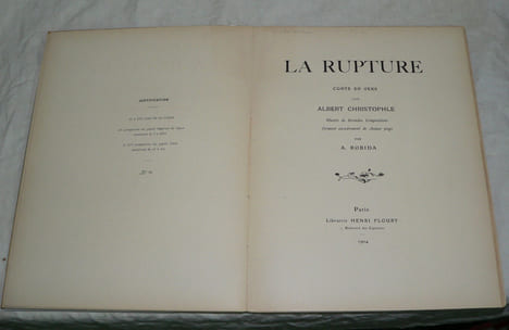La Rupture.. [ROBIDA (Albert)] CHRISTOPHLE (Albert) :