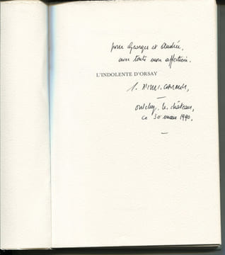 L'Indolente d'Orsay.. TITUS CARMEL (Gérard) :
