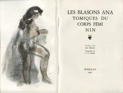 Les Blasons Anatomiques du Corps Féminin.
