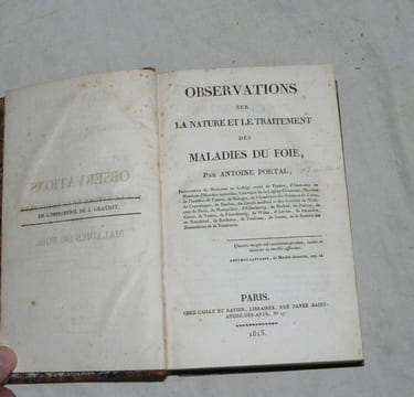 Observations sur la Nature et le Traitement des Maladies du Foie.. PORTAL (Antoine) :