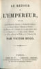 Le Retour de l'Empereur.. HUGO (Victor) :