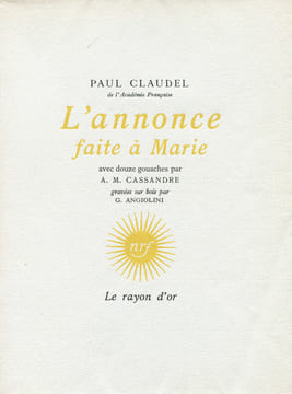 L'Annonce Faite à Marie.. [CASSANDRE (A.M)] CLAUDEL (Paul) :