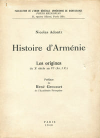 Histoire d'Arménie. Les Origines du Xème au VIeme  Siècles (avant Jésus Christ).