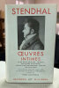 Oeuvres Intimes.. STENDHAL :