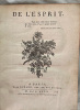De l'Esprit.. HELVÉTIUS :