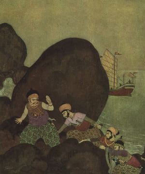 La Princesse Badourah. Conte des Mille et une Nuits.. [DULAC (Edmond)] :