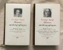 Oeuvres Autobiographiques.. SAND (George):