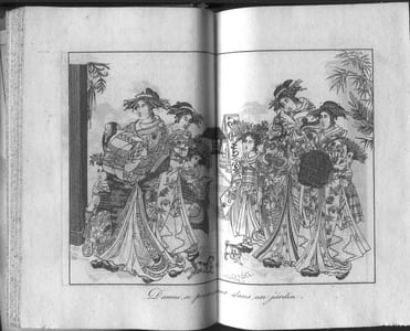 Le Japon, ou Moeurs Usages et Costumes des Habitans de cet Empire d'après Krusenstern, Langsdorf, Titzing - Cérémonies Usitées au Japon, pour les Mariages, les Funéralles, et les Principales Fêtes de l'Année par feu M. Titsingh]. - Le Japon ou Voyage de Paul Ricord aux iles du Japon.