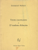 Terres Incertaines et d'Ombres Eblouies.. MUHEIM (Emmanuel) :