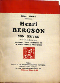Henri Bergson son oeuvre