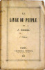 Le livre du peuple. Lamennais Félicité de .