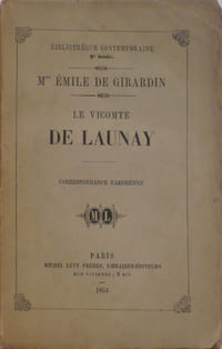 Le vicomte de Launay, correspondance parisienne