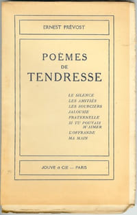 Poèmes de tendresse (le silence : les amitiés / les sourciers / jalousie / fraternelle / si tu pouvais m'aimer / l'offrande / ma main)