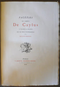 "Facéties; Histoire de Guillaume, cocher; Les aventures des bals de bois; Les fêtes roulantes; Les étrennes de la saint-Jean"