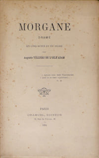 Morgane Drame en cinq actes et en prose