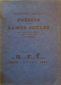 Poésies pour dames seules
