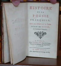 Histoire de la poésie françoise avec une défense de la poésie par feu M. l'abbé Massieu de l'Académie françoise