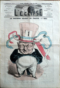 L'Eclipse. Cinquième année, N°202, 8 septembre 1872. Le premier soldat de France par Gill / Hadol