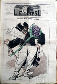 L'Eclipse. Cinquième année, N°211, 10 novembre 1872. La belle violette par Gill / Hadol