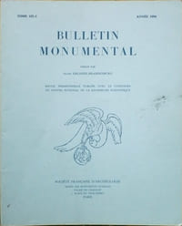 Bulletin monumental. Revue trimestrielle. Année 1994 Tome 152 (année complète des 4 fascicules)