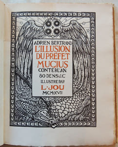 L'illusion du préfet Mucius, conte de l'an 80 orné de gravures sur bois de Louis Jou