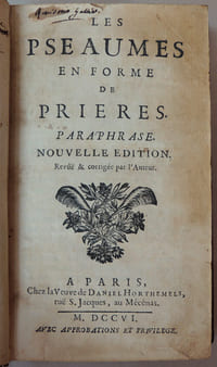 Les Pseaumes en forme de prière. Paraphrase. Nouvelle édition revue et corrigées par l'auteur