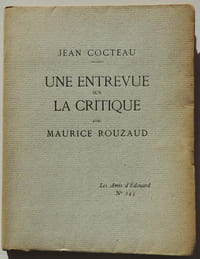 Une entrevue sur la critique avec Maurice Rouzaud