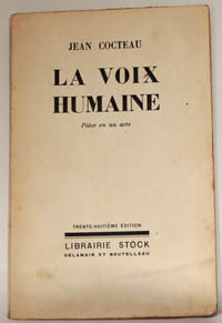 La voix humaine. Pièce en un acte