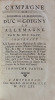 Campagne de Monsieur le Maréchal Duc de Coigny en Allemagne l'an M.DCCXLIV (1744) contenant les lettres de ce Maréchal et celles de plusieurs autres ...