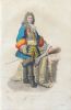 Gravure sur acier coloriée et gommée à l'époque issue du Plutarque Français (1835) Vauban. Vauban . .