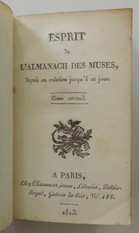 L'esprit de l'almanach des muses, depuis sa création jusqu'à ce jour