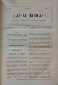 L'abeille impériale,  revue du grand monde et son complément :  Le messager des modes et de l'industrie