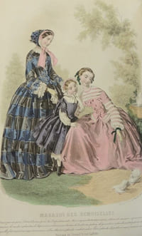 Magasin des demoiselles.  Morale, histoire ancienne et moderne, science, économie domestique, littérature, beaux-arts, voyages, biographie, petit courrier des demoiselles. 10ème année 1853-1854