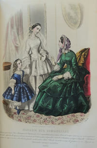 Magasin des demoiselles.  Morale, histoire ancienne et moderne, science, économie domestique, littérature, beaux-arts, voyages, biographie, petit courrier des demoiselles. 10ème année 1853-1854