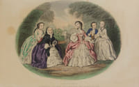 Magasin des demoiselles.  Morale, histoire ancienne et moderne, science, économie domestique, littérature, beaux-arts, voyages, biographie, petit courrier des demoiselles. 12ème année 1855-1856