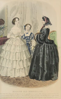 Magasin des demoiselles.  Morale, histoire ancienne et moderne, science, économie domestique, littérature, beaux-arts, voyages, biographie, petit courrier des demoiselles. 12ème année 1855-1856