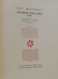 Les maîtres graveurs populaires 1800-1850. Préface de Jean Louis Duchartre