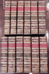 Annuaire historique universel pour 1818 [-1829] Tête de colection comprenant les 12 premères années en reliure uniforme. Première série complète)