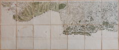 Carte de Cassini N°20 bis Puycerda / Puigcerda / Prats de Mollo / Fort des bains Feuille 149 en couleurs. Cassini de  Thury César François .